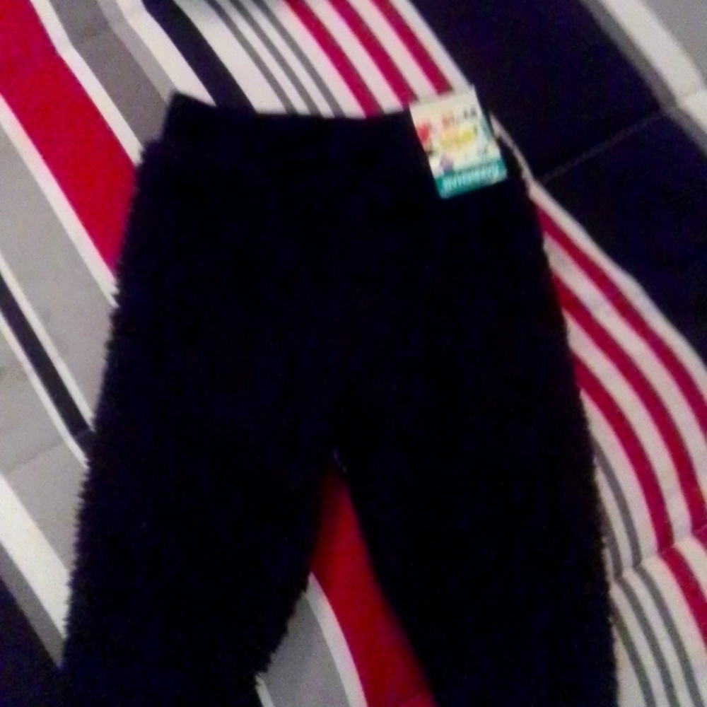Baby size 12 mo black fleece sweatpants